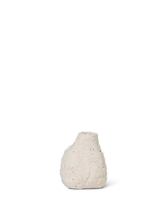 Vulca Mini Vase - Off-white stone