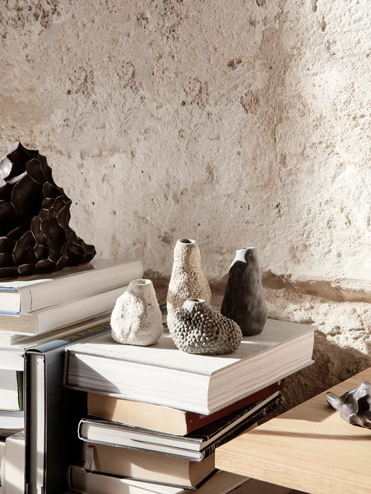 Vulca Mini Vase - Off-white stone