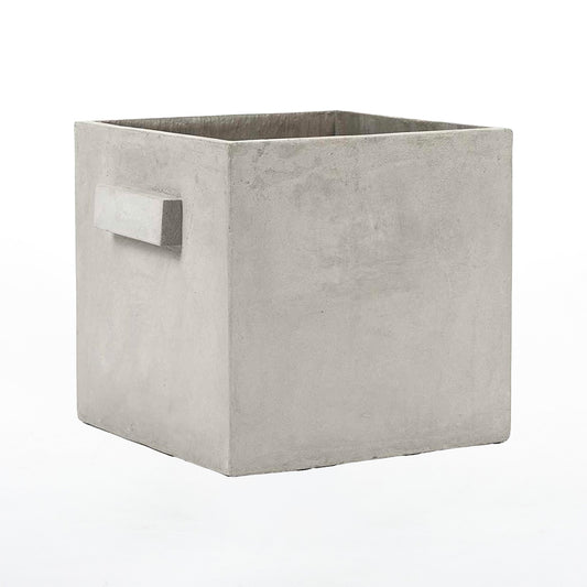 Concrete Indoor gray flowerpot