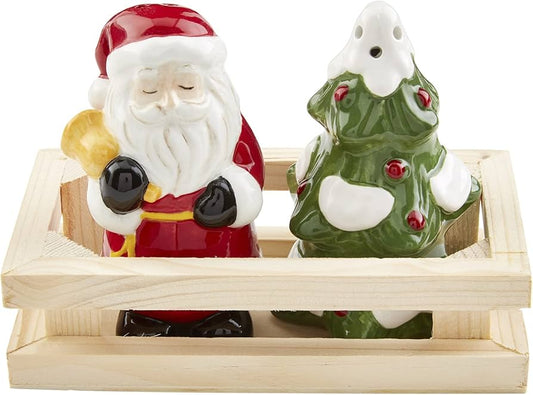 SANTA TREE SALT SHAKER SET