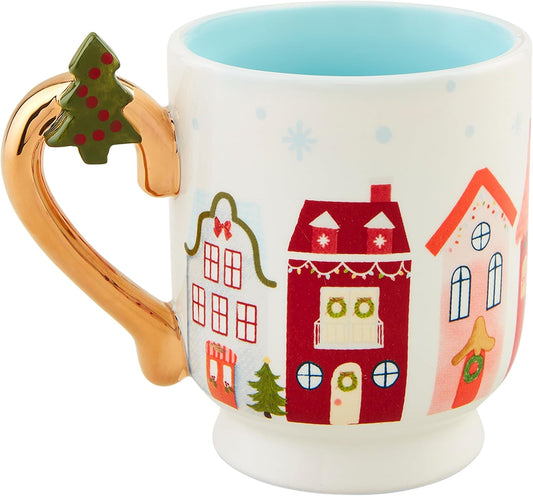 HOUSES XMAS PEDESTAL MUG