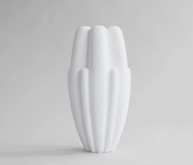 Bloom Slim vase, Big- Bone White