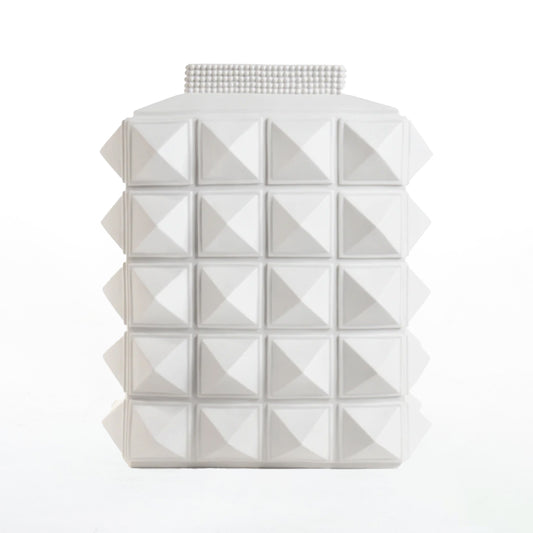 Charade Studded Vase White