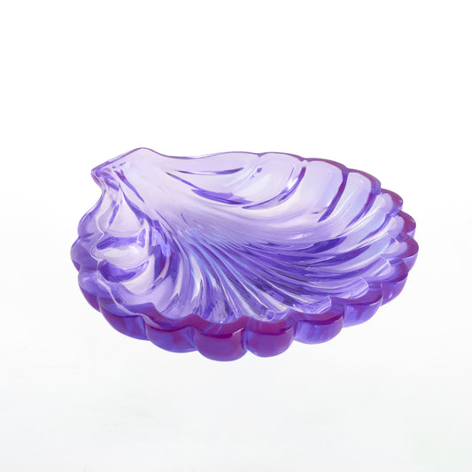 Giant Acrylic Scallop Bowl Purple