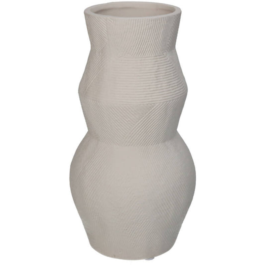 Vase White 11x11x20cm