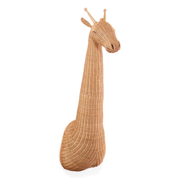 Wicker Giraffe Wall Art