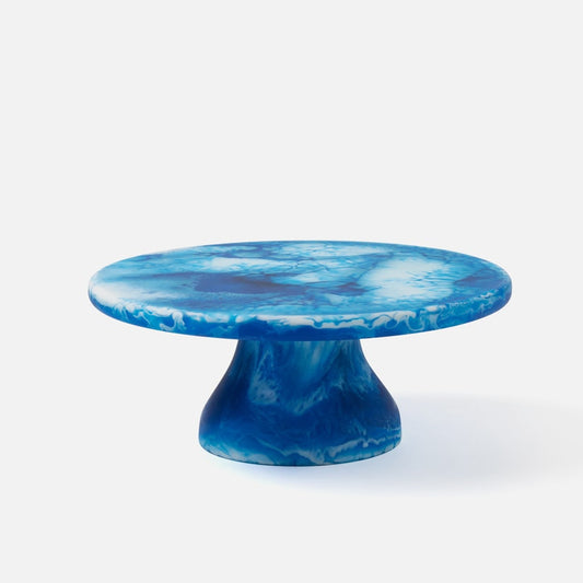 Hugo Swirled Cake Stand Resin Small.