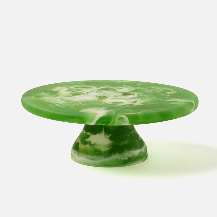 Hugo Swirled Cake Stand Resin Large.