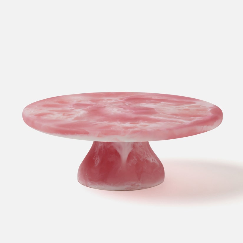 Hugo Swirled Cake Stand Resin Large.