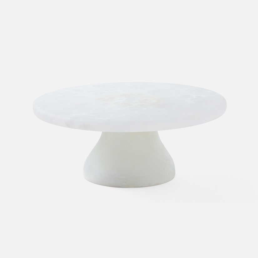 Hugo Swirled Cake Stand Resin Large.