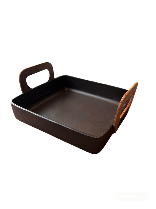 SMALL SQ TRAY WOOD