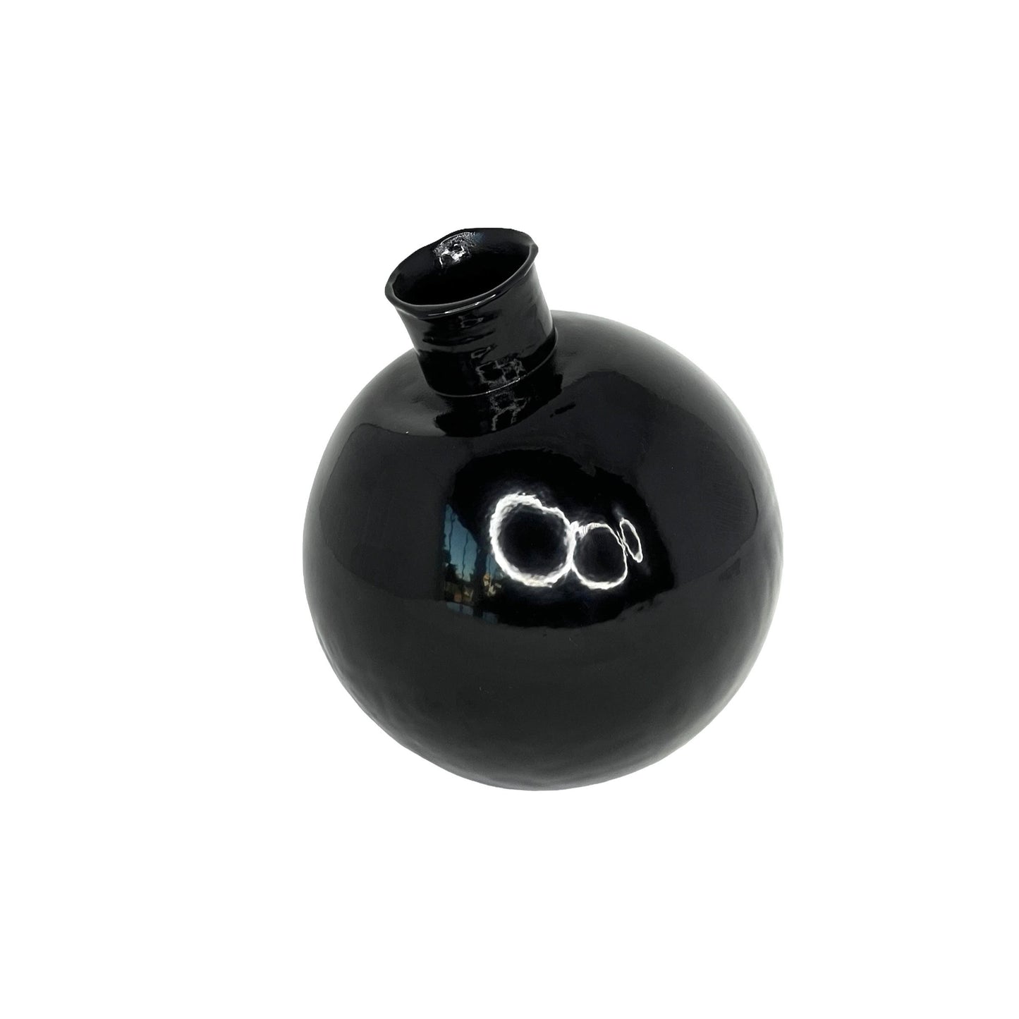 Black Sphere Bud Vase