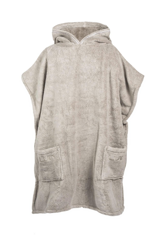 Poncho Towel S/M Pearl grey